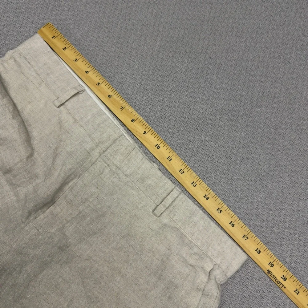 H&M Linen Pants Mens 36x27 White Slim Fit Breathable Preppy Summer Coastal